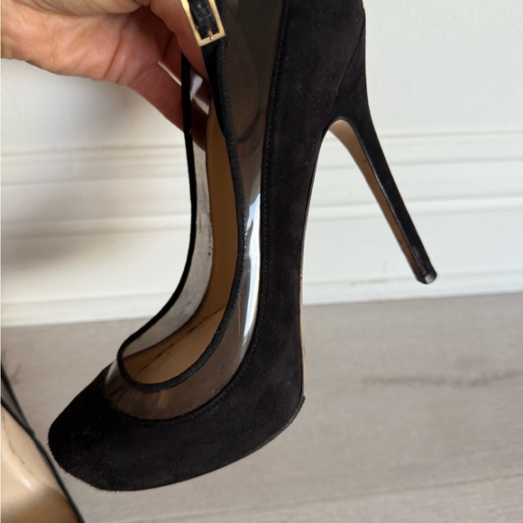 Black heels suede and pvc jimmy choo - Picture 6 of 10